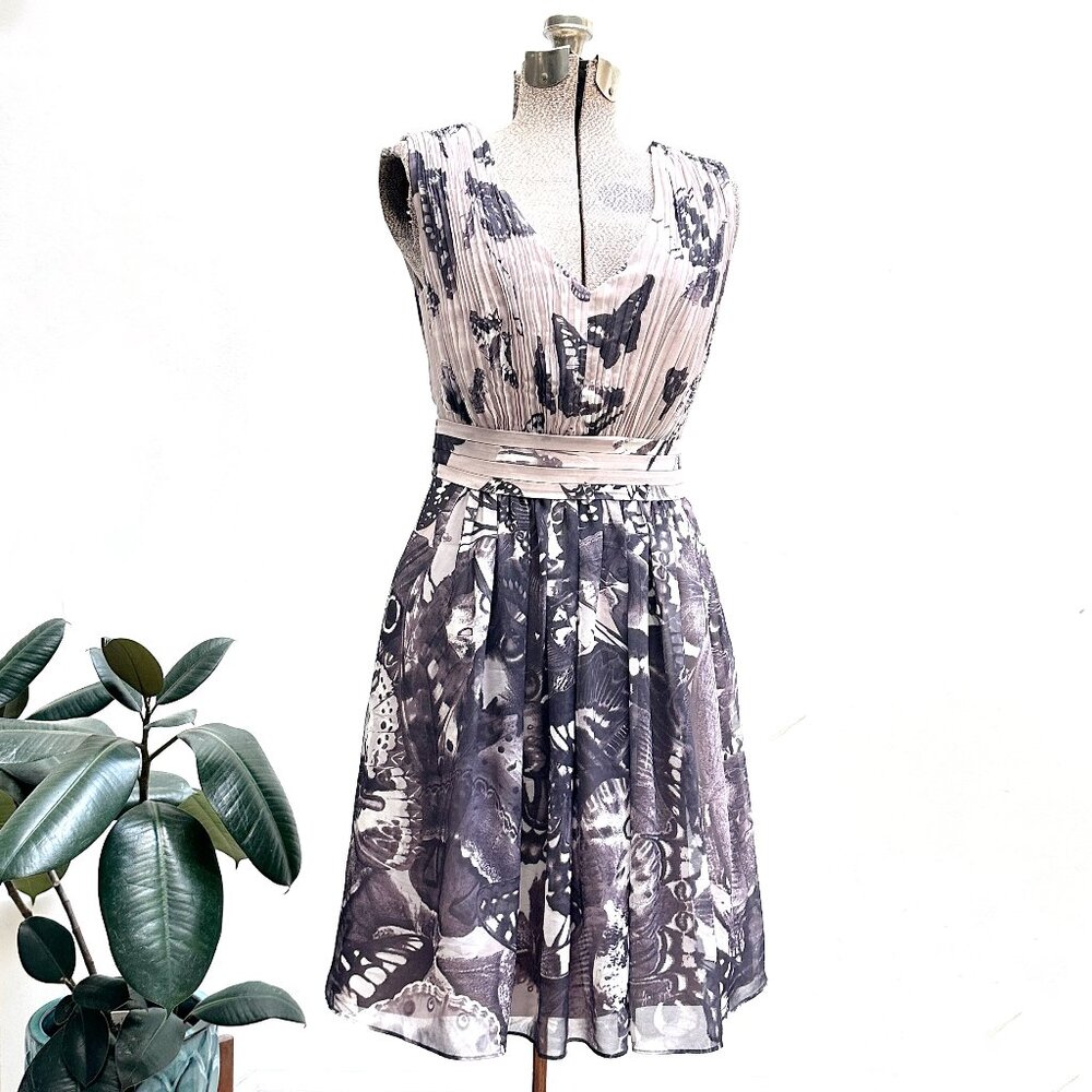 NWT •Ted Baker London• Mauve Butterfly Dress